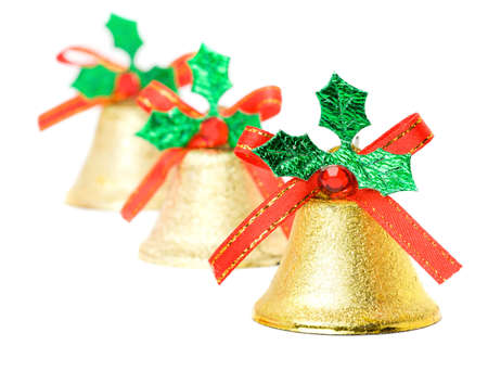 Christmas bell isolated on the backgroundの写真素材
