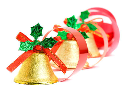 Christmas bell isolated on the backgroundの写真素材