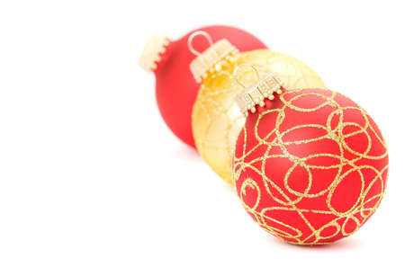 Christmas balls isolated on the backgroundの写真素材