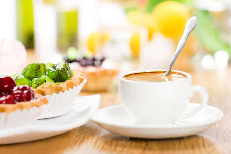 Dessert and coffeeの写真素材