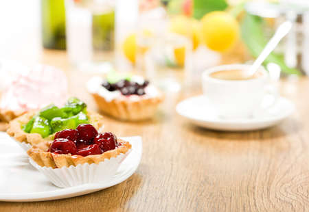 Dessert and coffeeの写真素材