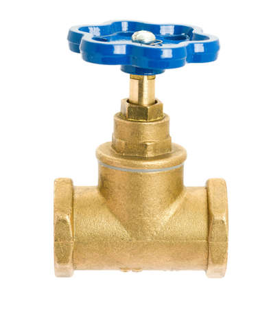 Water valve isolated on white background の写真素材