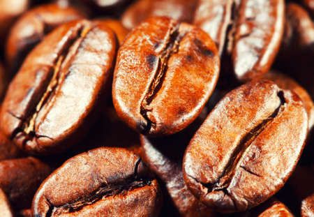 Coffee beans. Macro.の写真素材