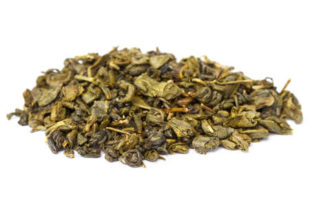 Heap of Chinese green teaの写真素材