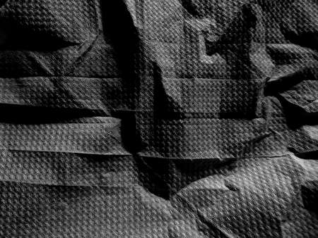 Black Tissue Paper Overlay Textureの写真素材