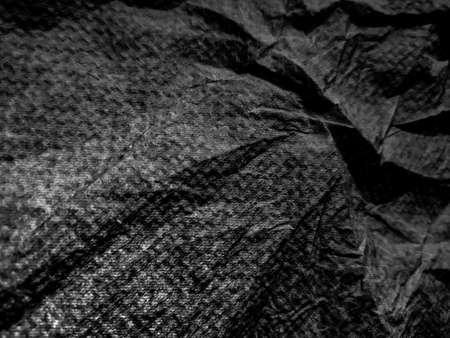 Black Tissue Paper Overlay Textureの写真素材