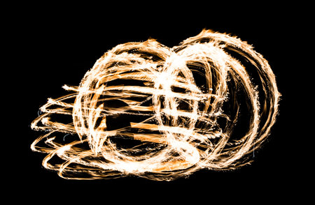 Abstract Drawing, burning figure