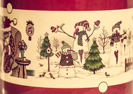 Christmas card, happy new year storyの写真素材