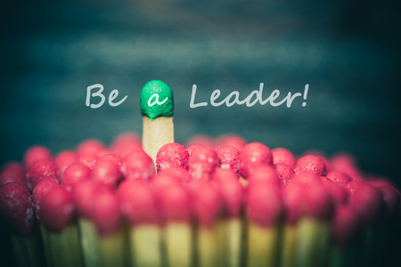 One match standing out from the crowd, leadership, difference conceptの写真素材