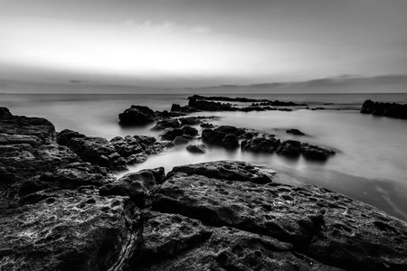 Landscape photo of sunset time at the seaの写真素材