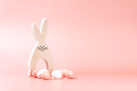Creative photo of easter eggs on colorful background