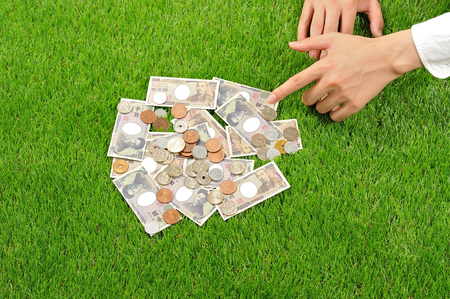 Money and business imageの写真素材