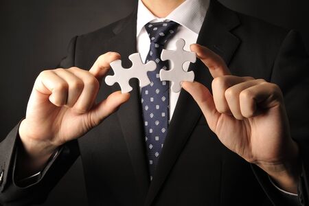 jigsaw puzzle pieceの写真素材