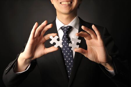 jigsaw puzzle pieceの写真素材