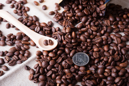 coffee beansの写真素材