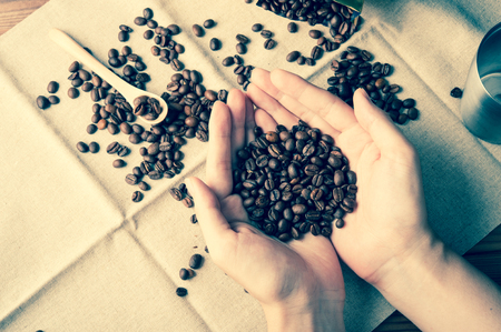 coffee beansの写真素材