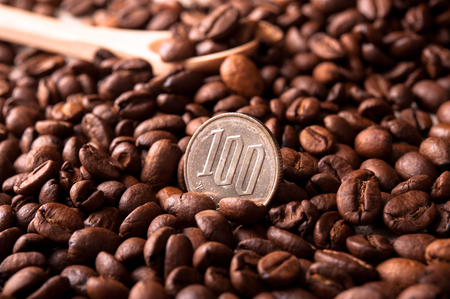 coffee beansの写真素材