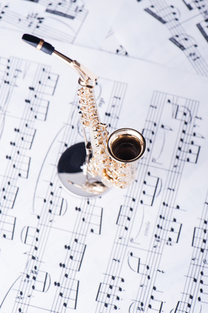 Sax, musical instrumentの写真素材