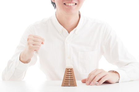 Vaulting horse and challenges, goalsの写真素材