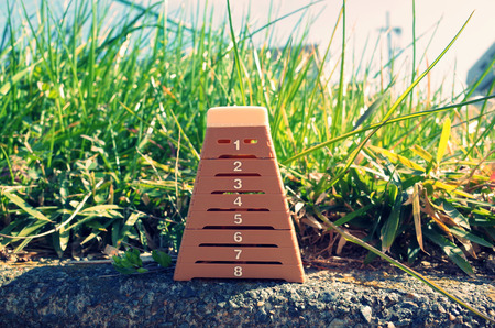 Vaulting horse and challenges, goalsの写真素材