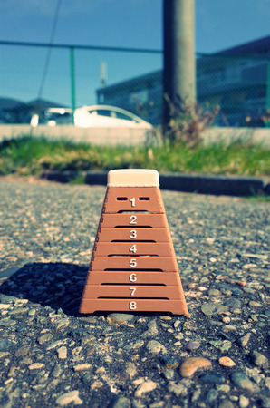 Vaulting horse and challenges, goalsの写真素材