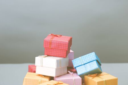 colorful gifts boxの写真素材
