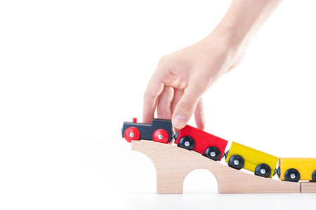 Toy trainsの写真素材