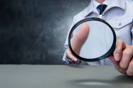 magnifying glassの写真素材