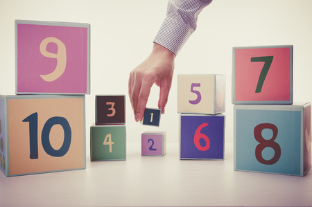 Box,numbersの写真素材