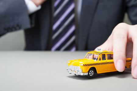 Taxi Yellow Cabの写真素材