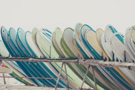 Surfing boardの写真素材