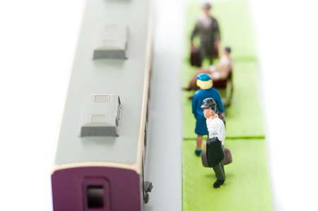 Businessman to commute by trainの写真素材