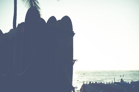 Surfing boardの写真素材