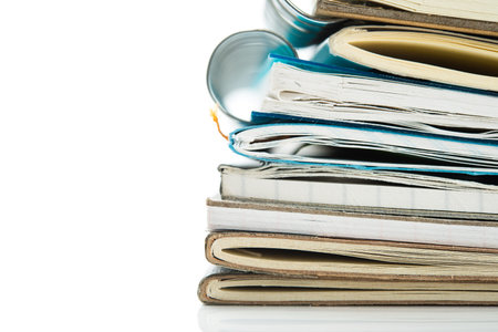 Overlapping notesの写真素材