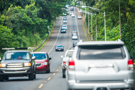 Road and car