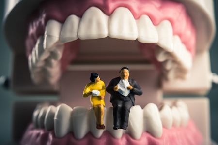 Teeth and a humanの写真素材