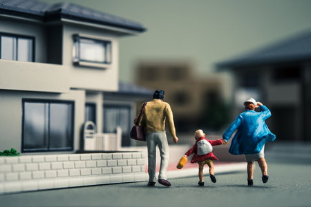 Miniature of family and Housingの写真素材