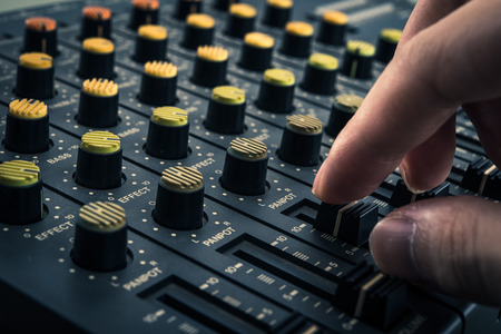 Recording mixerの写真素材