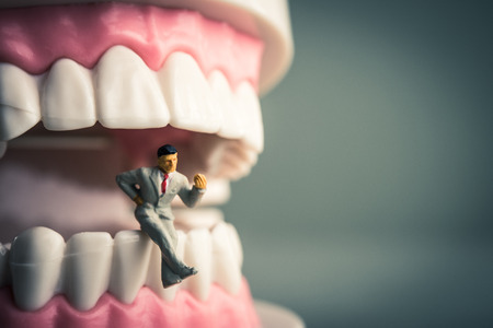 Teeth and a humanの写真素材