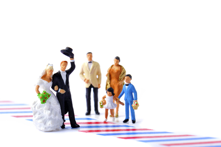 Wedding miniature dollsの写真素材