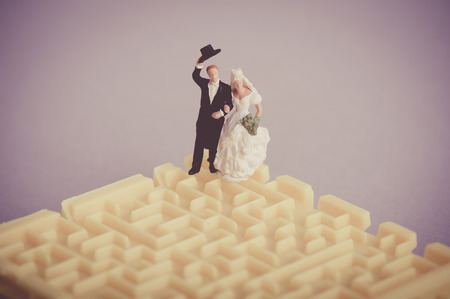 Wedding miniature dollsの写真素材