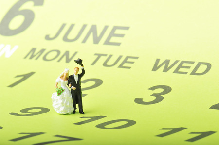 Wedding miniature dollsの写真素材