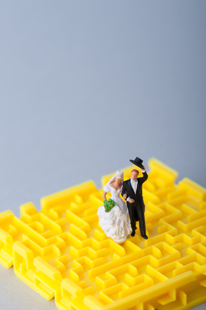 Wedding miniature dollsの写真素材