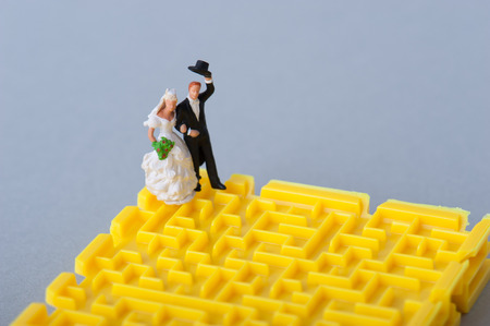 Wedding miniature dollsの写真素材