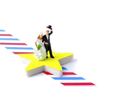 Wedding miniature dollsの写真素材