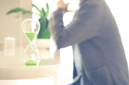 hourglassの写真素材