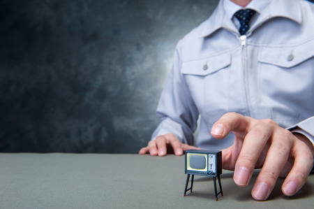 old tv setの写真素材