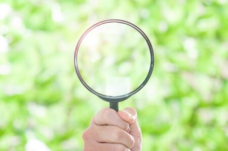 magnifying glassの写真素材