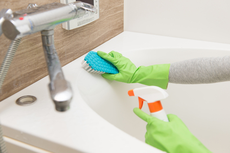 Bathroom, cleaningの写真素材