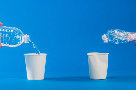 PET bottle that contains the waterの写真素材